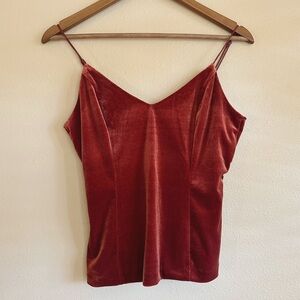Banana Republic Red Velvet Cami